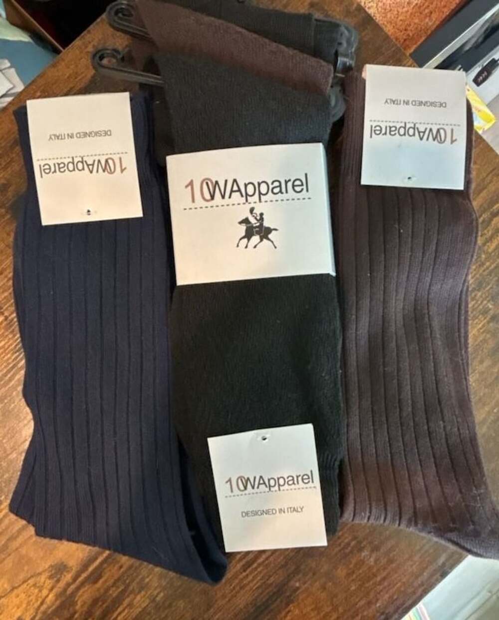 10Wapparel Men's Ribbed Dress Socks Pack